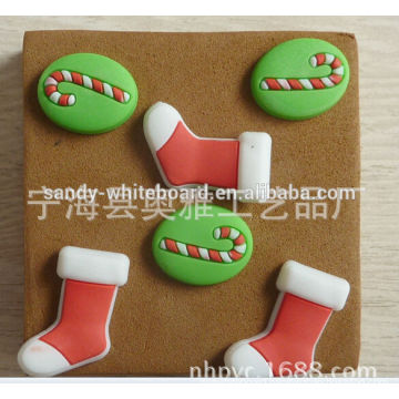 Lovely Christmas stockings cork board pins